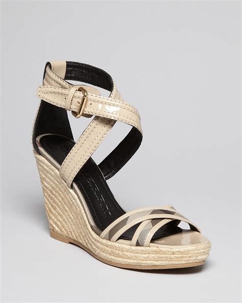 burberry shoes espadrilles|Burberry espadrille wedges.